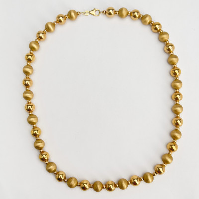 Gold Bead Necklace