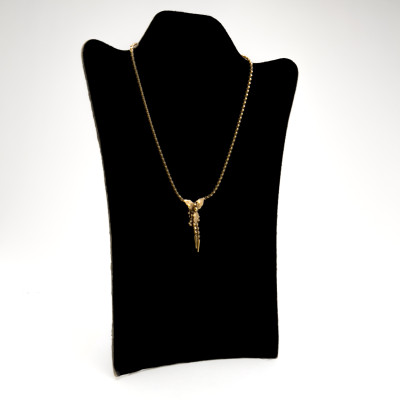 Gold Bolo Tie Necklace