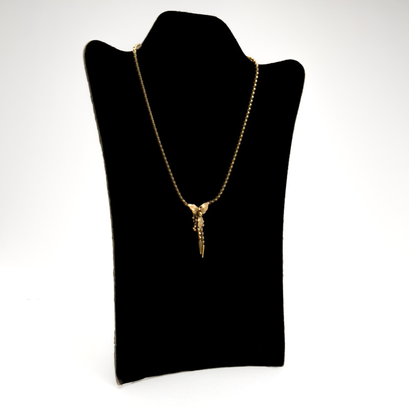 Gold Bolo Tie Necklace