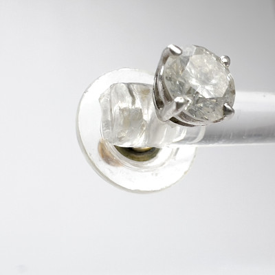 Diamond Solitaire Stud Earrings (Nearly 2 Carat)