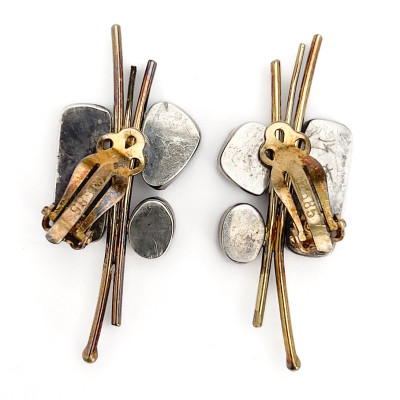 Jennifer Kalled - Opal, Tourmaline and Quartz Gold Earrings