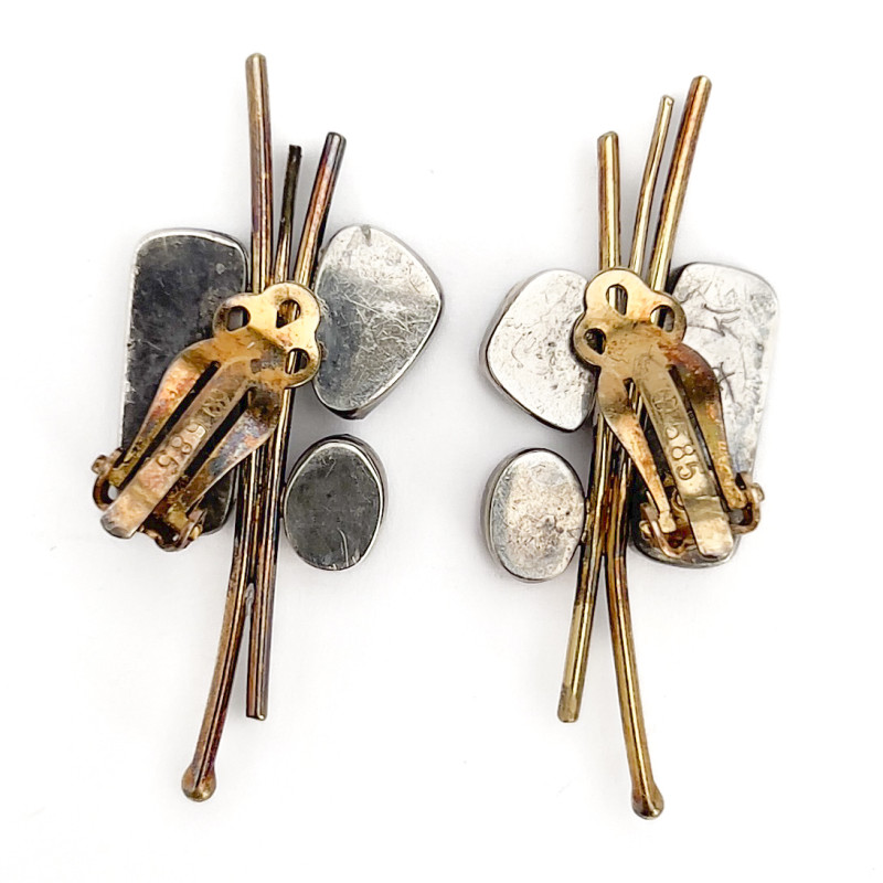 Jennifer Kalled - Opal, Tourmaline and Quartz Gold Earrings