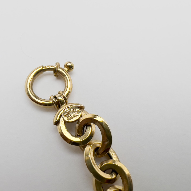 Gold 50 Dollar Walking Liberty Coin Pendant and Chain