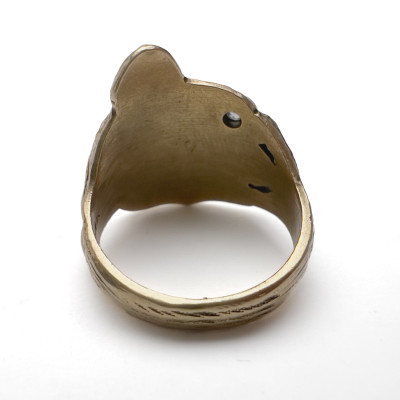 Gold and Diamond Alligator Mermaid Ring