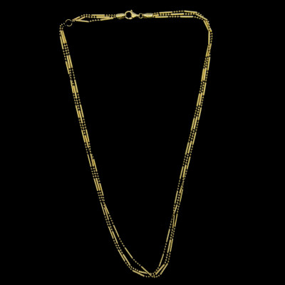 Gold Three Strand Necklace