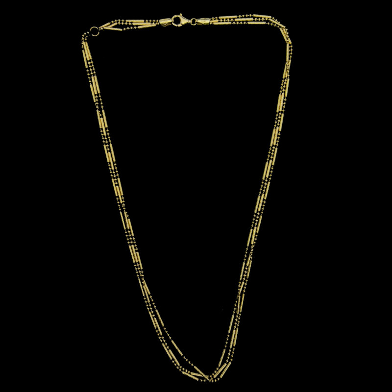 Gold Three Strand Necklace
