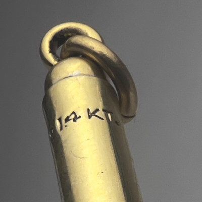 Tiffany &amp; Co. - Gold Retractable Toothpick