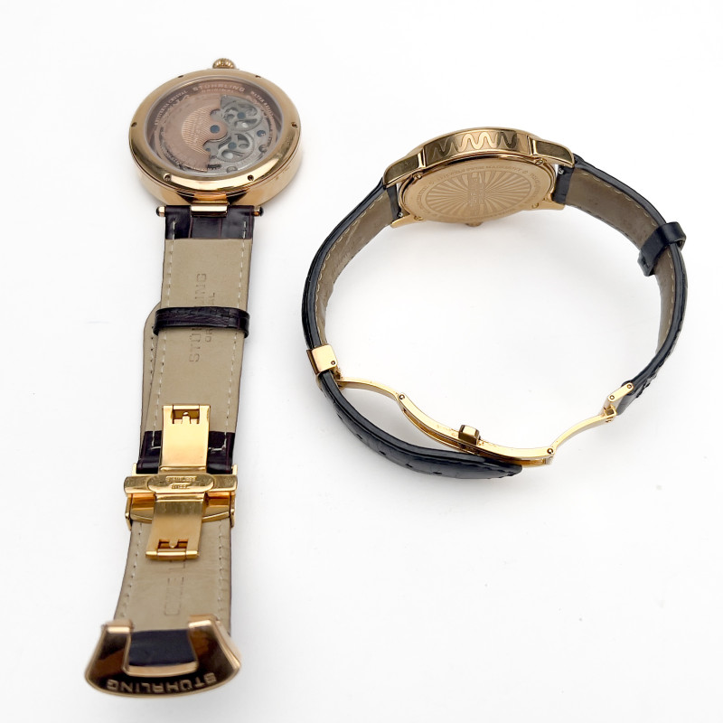 Stürling - Two Rose Gold Tone Stainless Watches