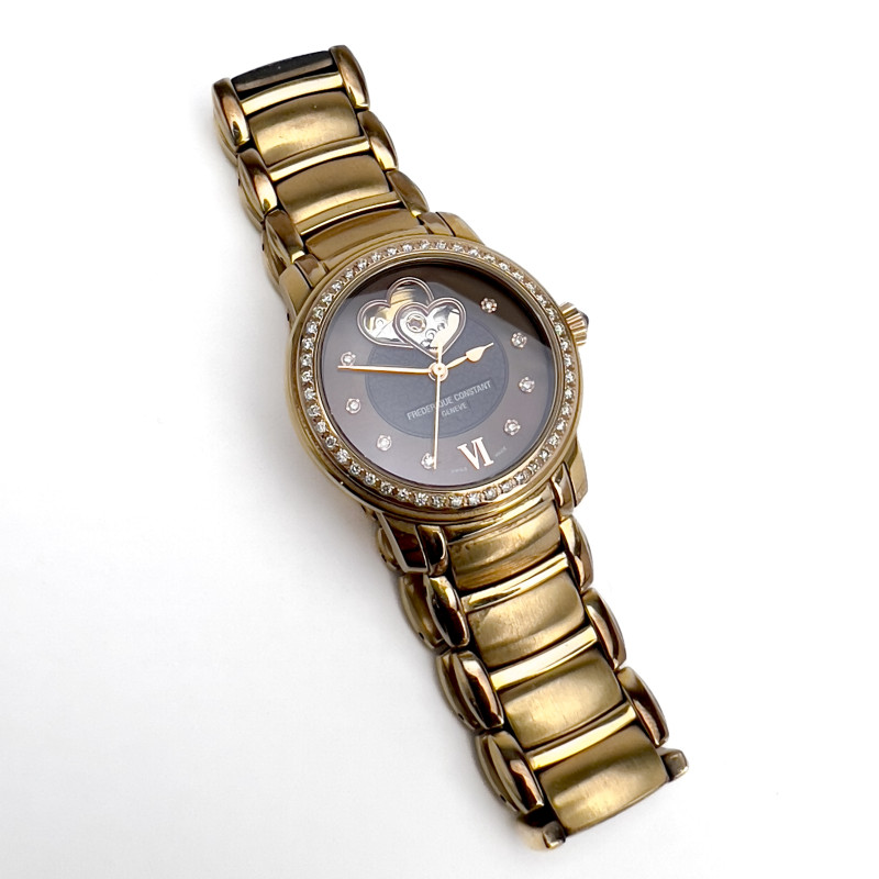 Frédérique Constant - Diamond Bezel Double Heart Beat Automatic Ladies Watch