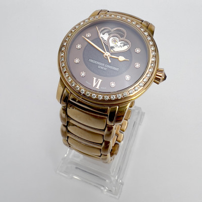 Frédérique Constant - Diamond Bezel Double Heart Beat Automatic Ladies Watch