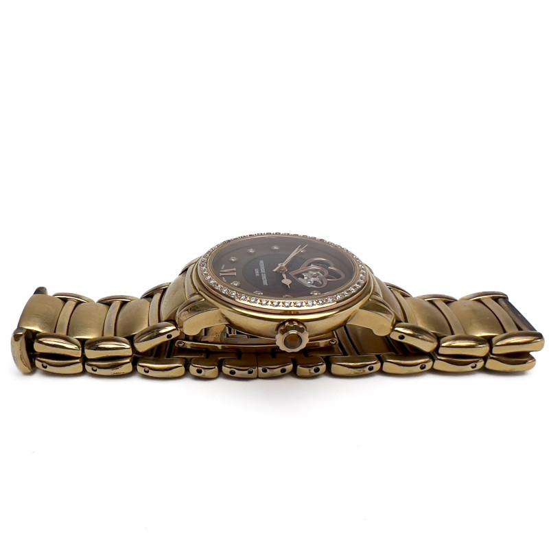 Frédérique Constant - Diamond Bezel Double Heart Beat Automatic Ladies Watch