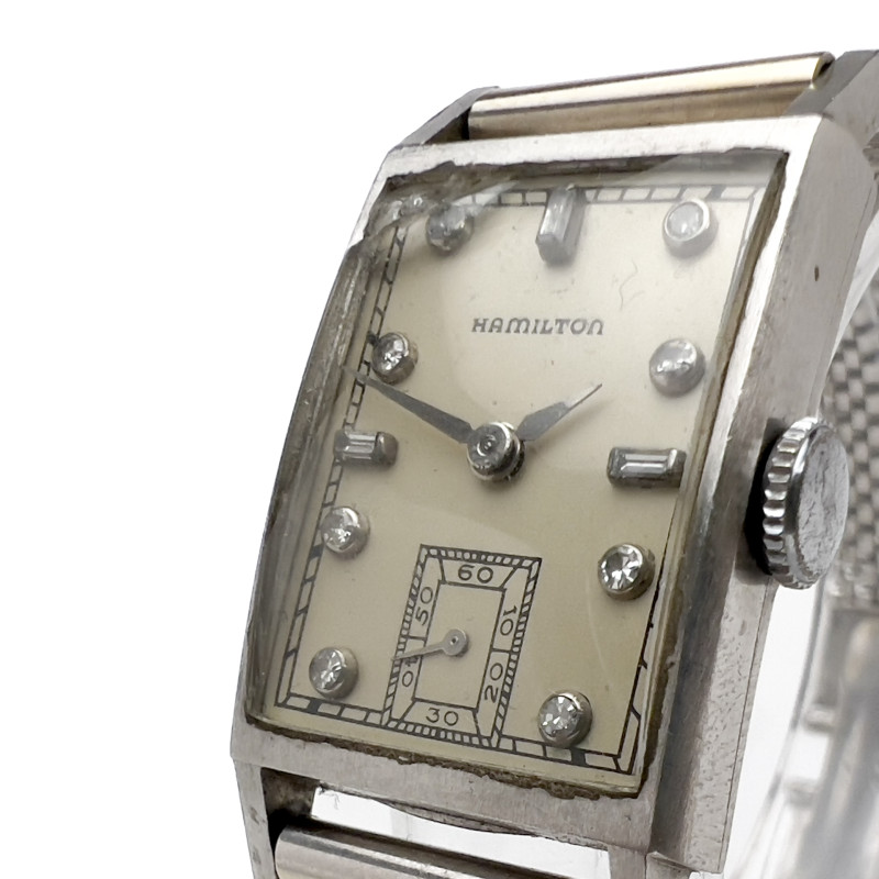 Hamilton Watch &amp; Co - Platinum, Diamond, and White Gold Watch