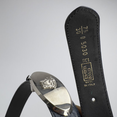 Versace, Ferragamo, Lalique, and Others - Designer Belts, Group of 8