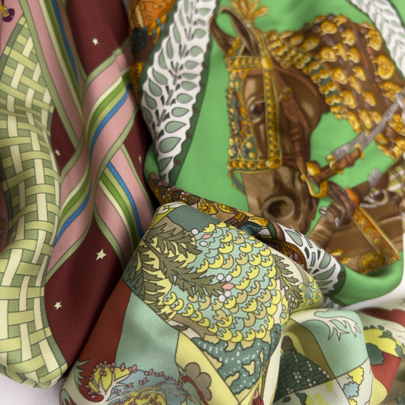 Hermès - Silk Scarves, Group of 3