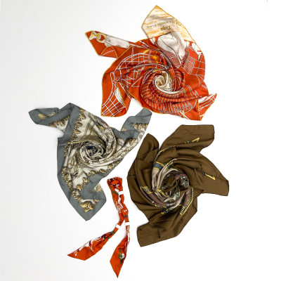 Image for Lot Hermès - Silk Scarves, Group of 4