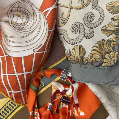 Hermès - Silk Scarves, Group of 4