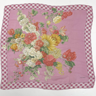 Cartier, Ferragamo, Valentino &amp; Others - Designer Silk Scarves, Group of 5