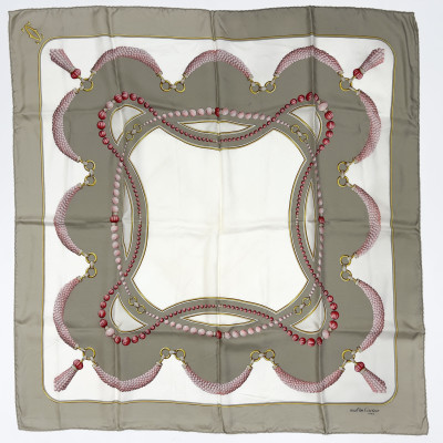 Cartier, Ferragamo, Valentino &amp; Others - Designer Silk Scarves, Group of 5