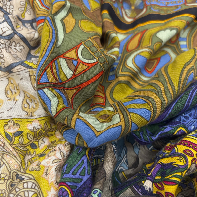 Hermès - Cashmere and Silk Scarves, Group of 3