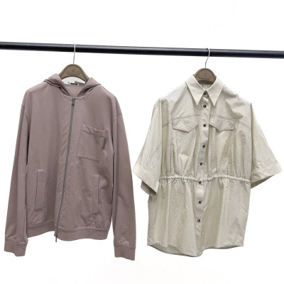 Image for Lot Brunello Cucinelli - Zip Up Jacket and Perforated Shirt