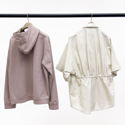 Brunello Cucinelli - Zip Up Jacket and Perforated Shirt