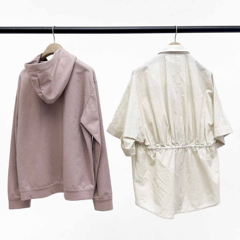 Brunello Cucinelli - Zip Up Jacket and Perforated Shirt