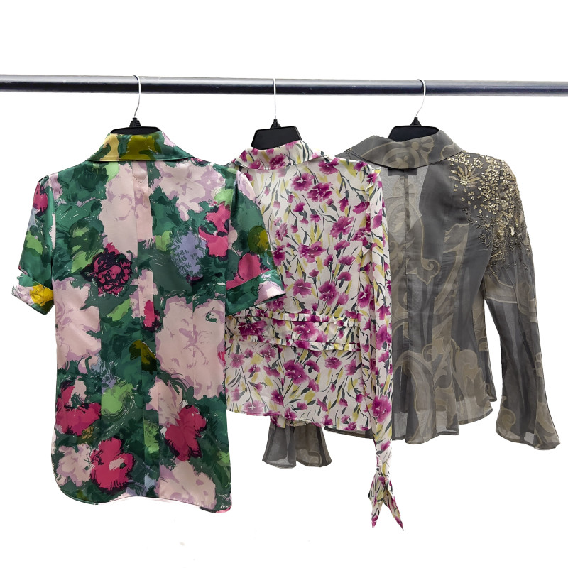 Giorgio Armani, Valentino, &amp; Balenciaga - Silk Shirts