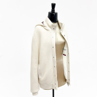 Brunello Cucinelli - Knit Cashmere Hooded Jacket