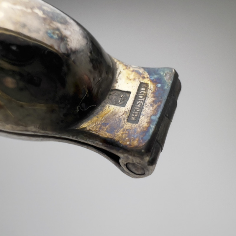 Christofle and Broggi Silver Asparagus Tongs, Group of 21