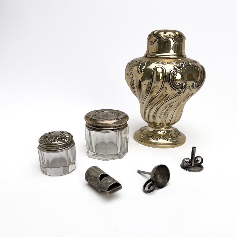 Silver Desk Articles, Group of 6