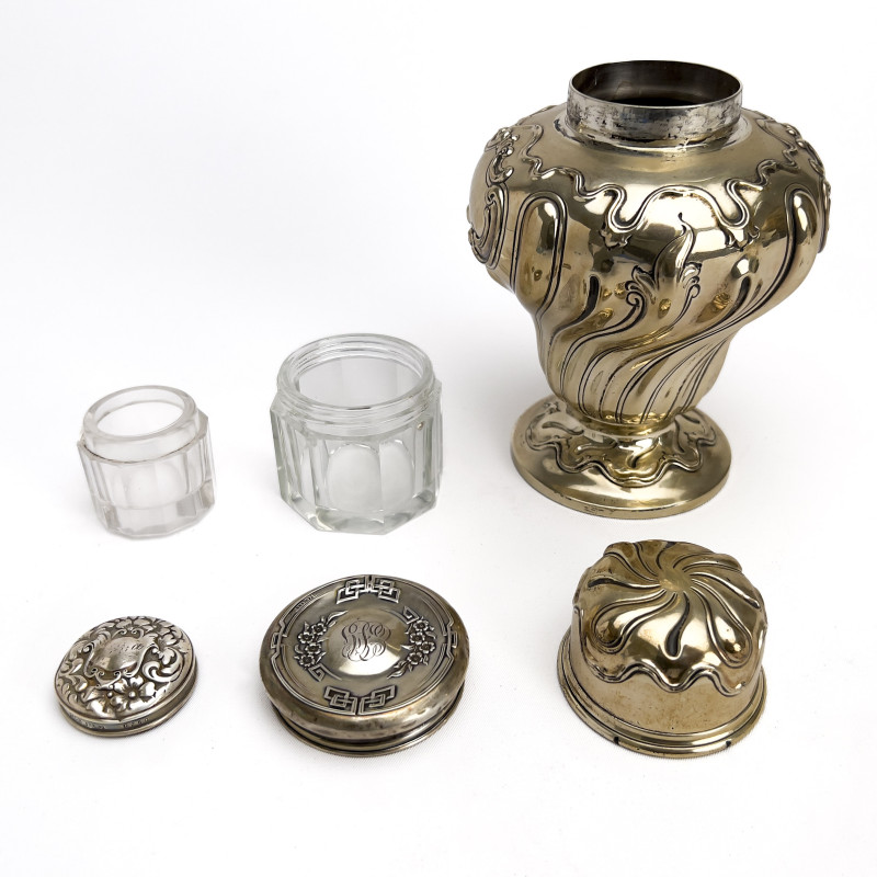 Silver Desk Articles, Group of 6