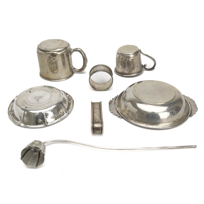 Silver Table Accessories, Group of 7