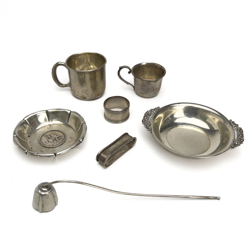 Silver Table Accessories, Group of 7