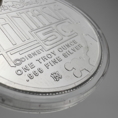 Five Silver Coins including Disney Commemoratives