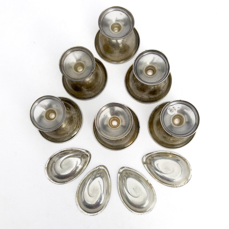 Reed &amp; Barton - Silver Sorbets Cups and Relish Trays