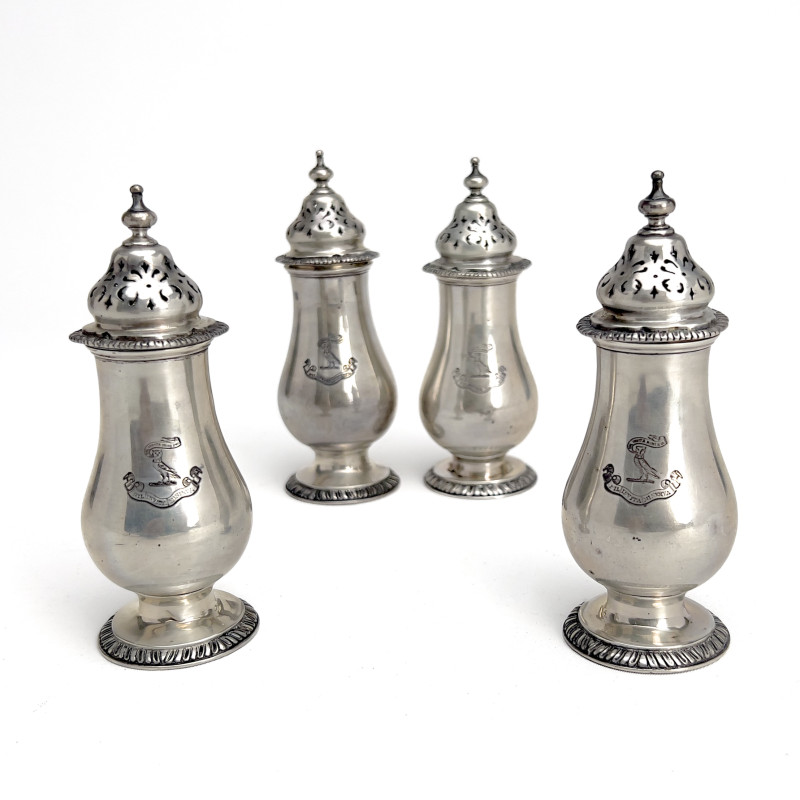 Garrard - Four Silver Sugar Shakers