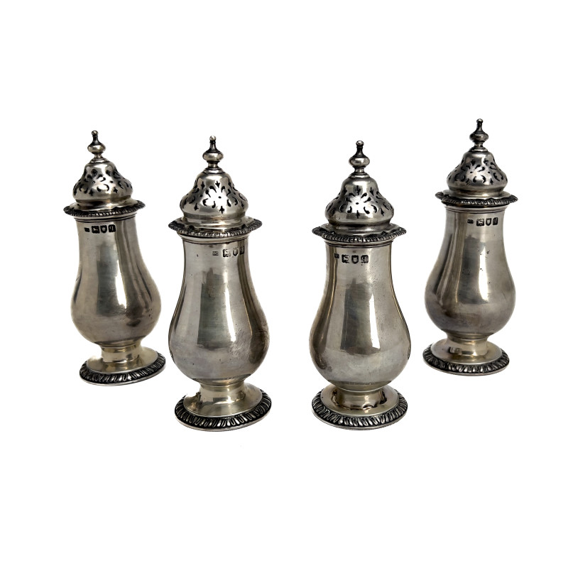 Garrard - Four Silver Sugar Shakers