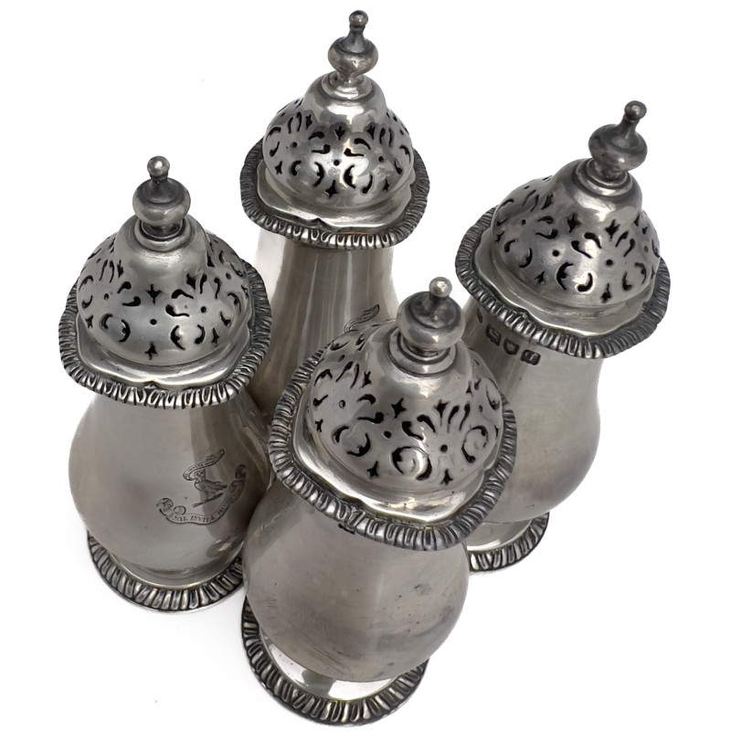 Garrard - Four Silver Sugar Shakers