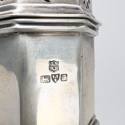 Silver Sugar Caster and Cordials