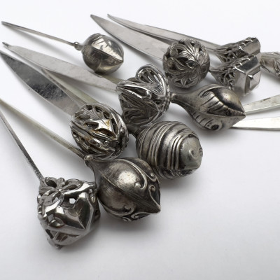 Silver Appetizer Picks, Group of 26