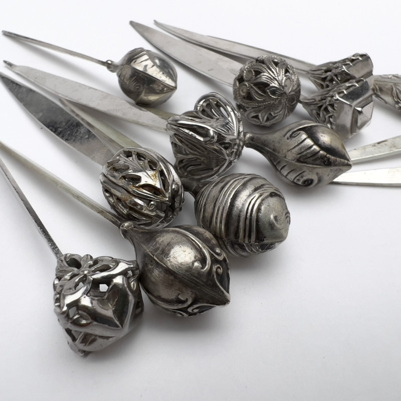 Silver Appetizer Picks, Group of 26