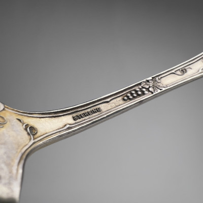 Silver Placecard Holders, Flatware and Clock Group