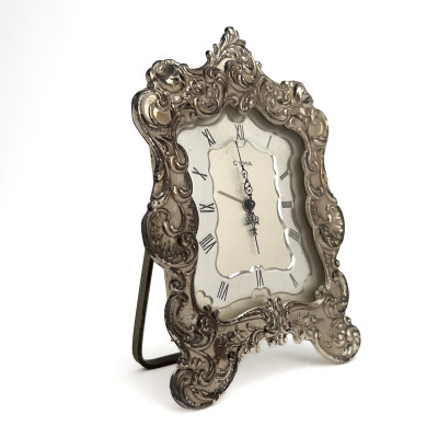 Silver Placecard Holders, Flatware and Clock Group