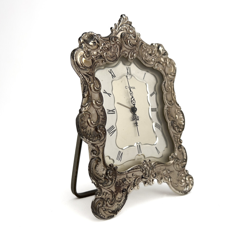 Silver Placecard Holders, Flatware and Clock Group