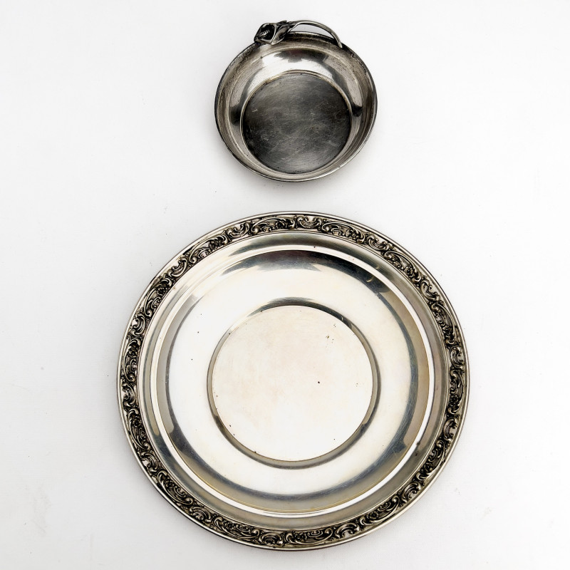 Gorham and Moss Two Silver Serving Dishes