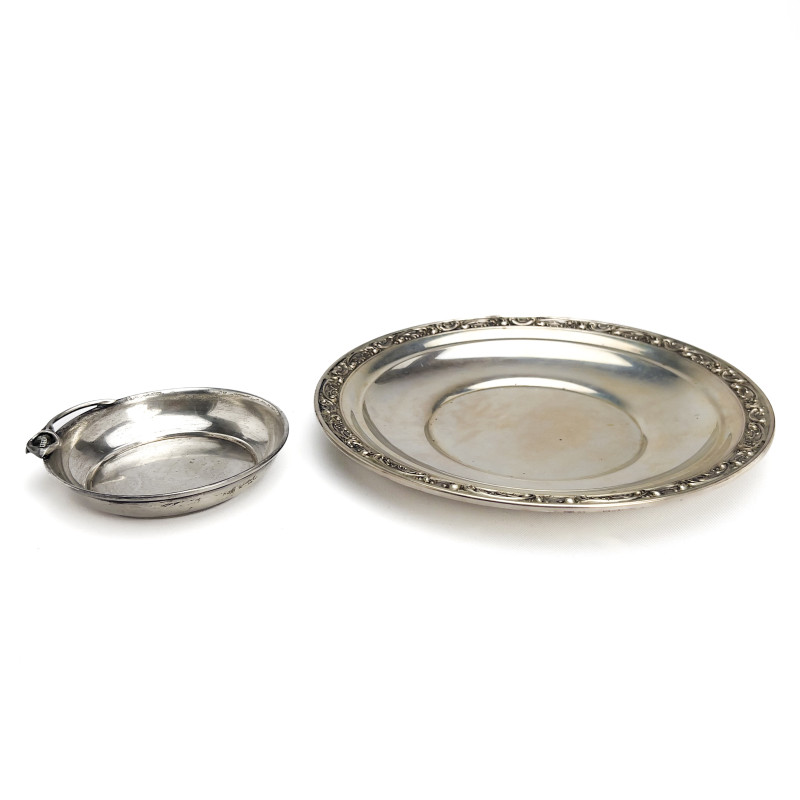 Gorham and Moss Two Silver Serving Dishes