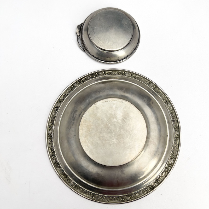 Gorham and Moss Two Silver Serving Dishes