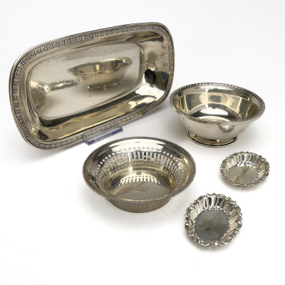 Image for Lot Silver Dishes, Group of 5