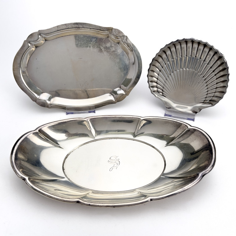 Three Silver Trays