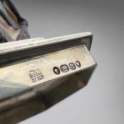 Edward Barnard &amp; Sons - Victorian Silver Inkwell